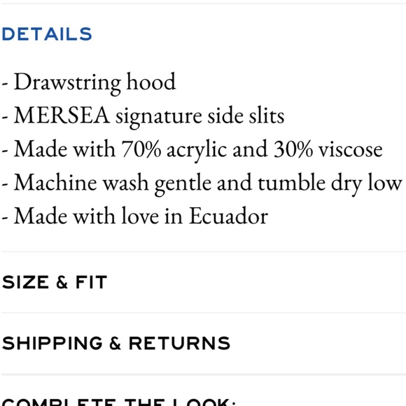 Mersea Catalina Hoodies NWOT - Picture 10 of 10